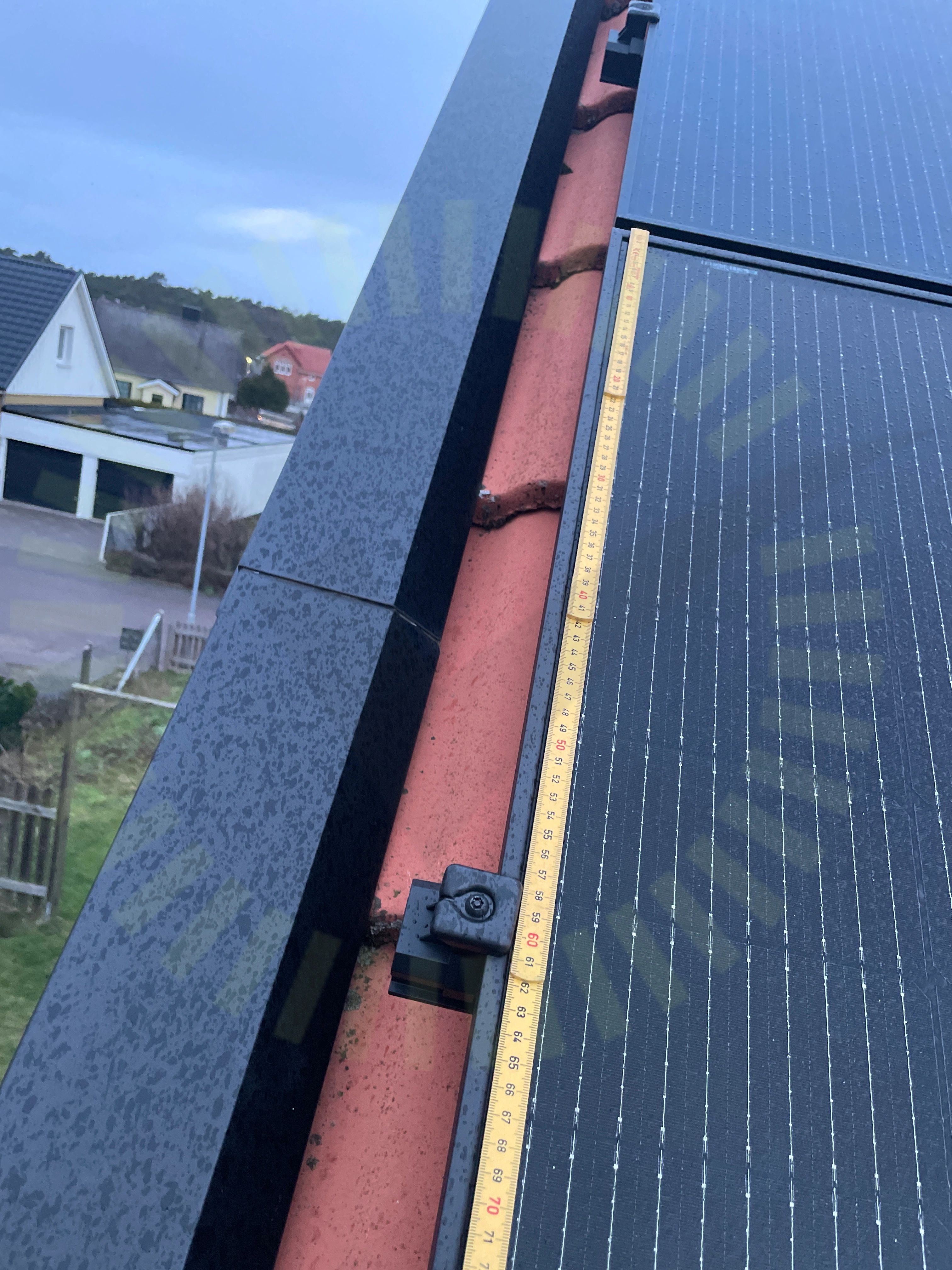 Klämmornas placering