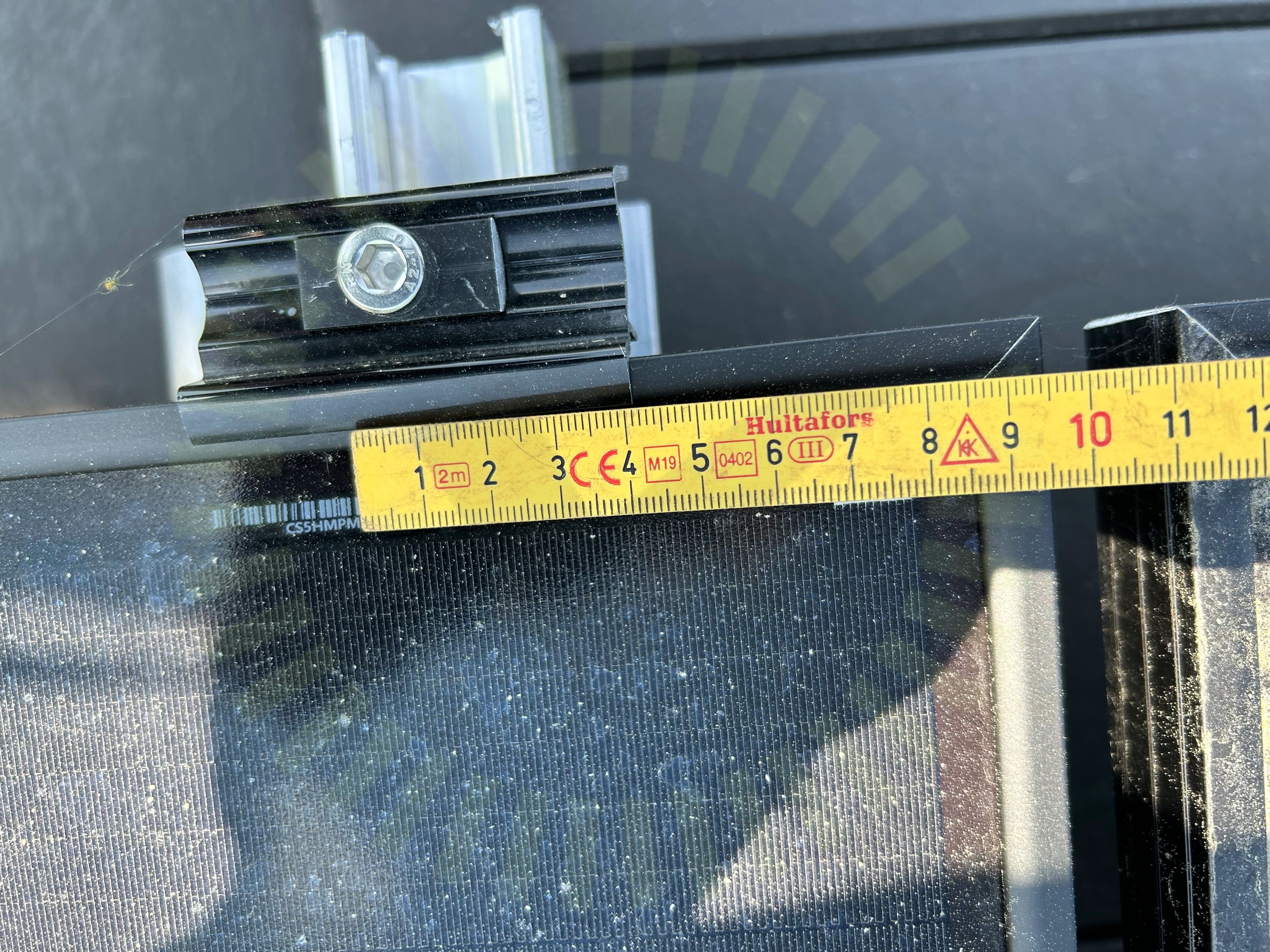 Klämmornas placering