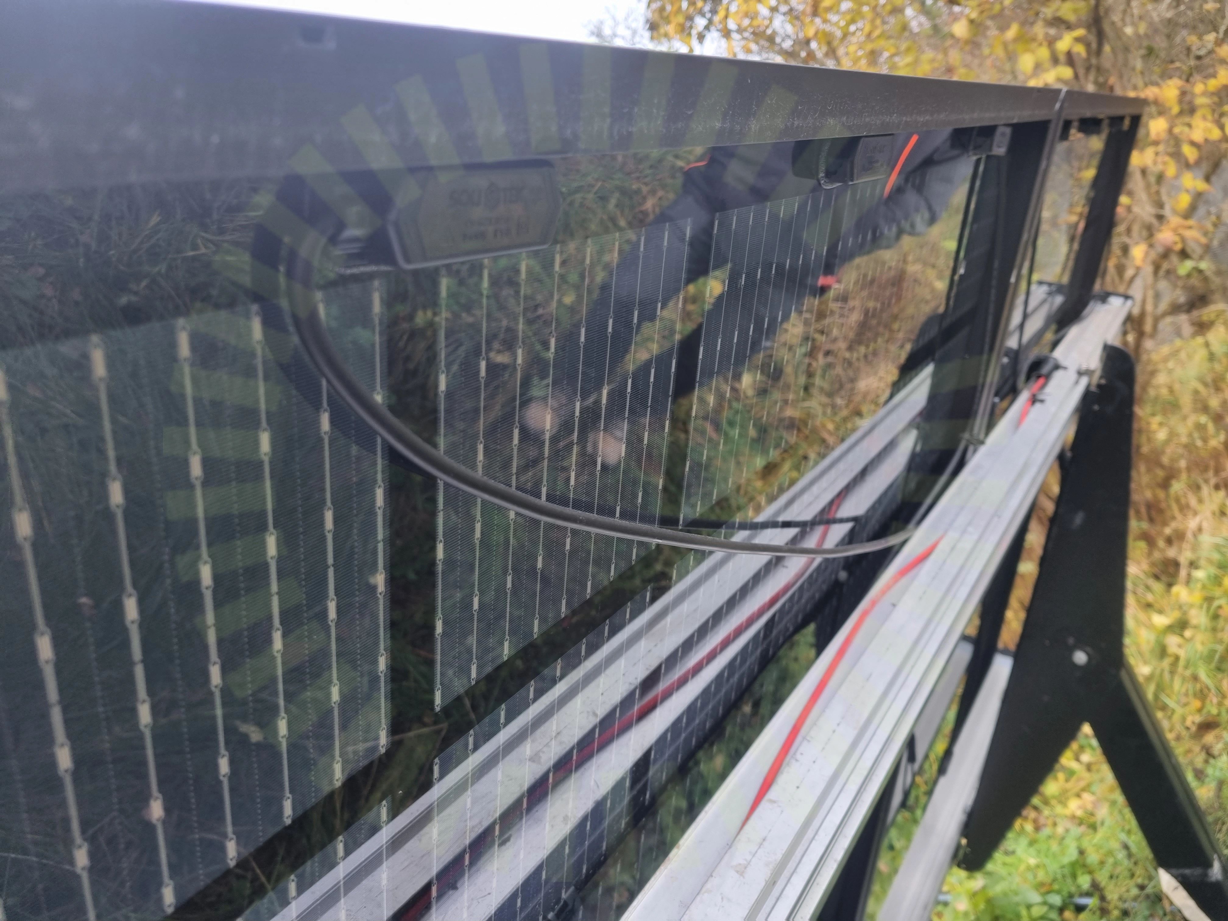 Panelkablagets böjradie