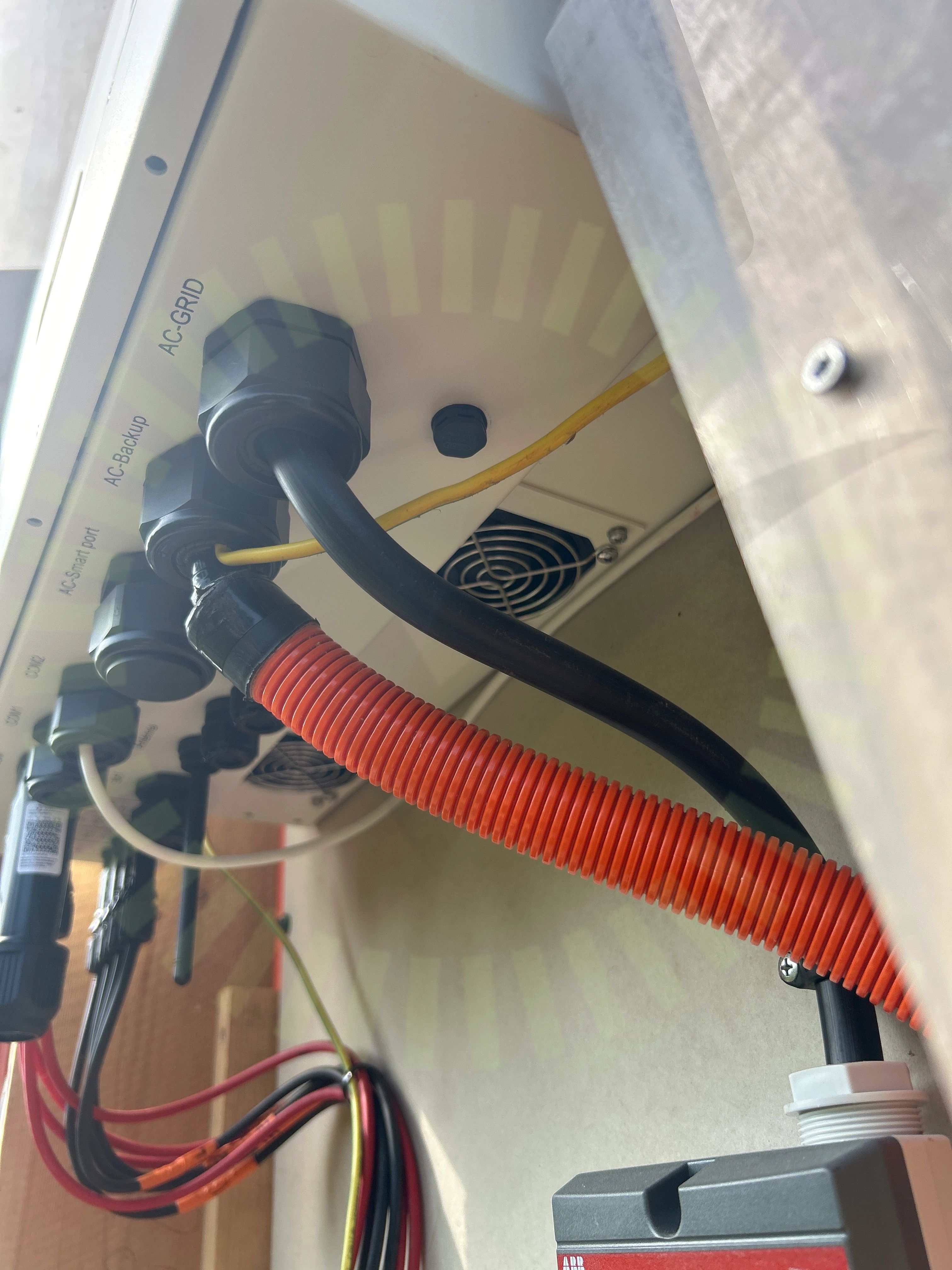 AC kablage förläggning