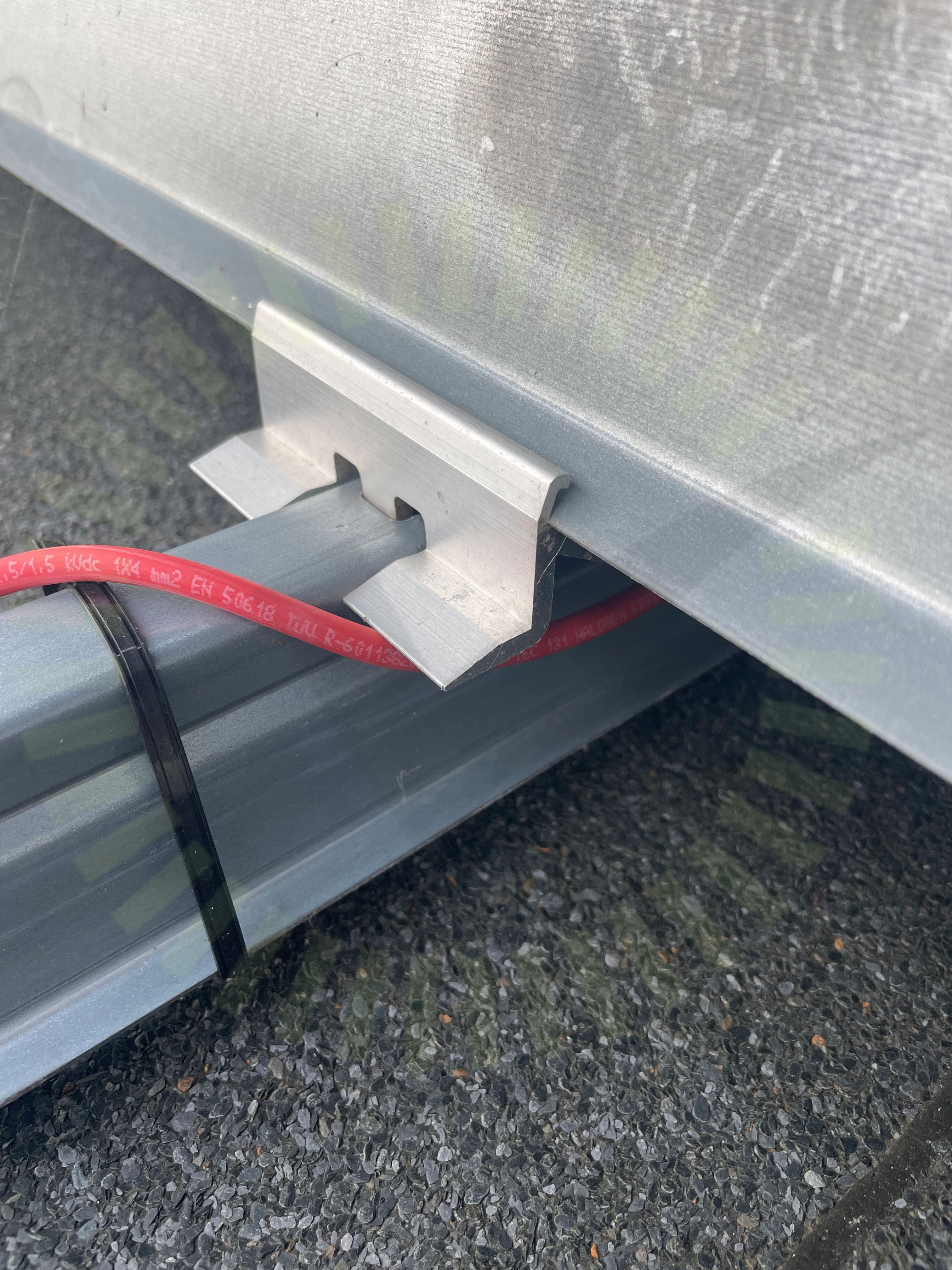 DC kabel förläggning