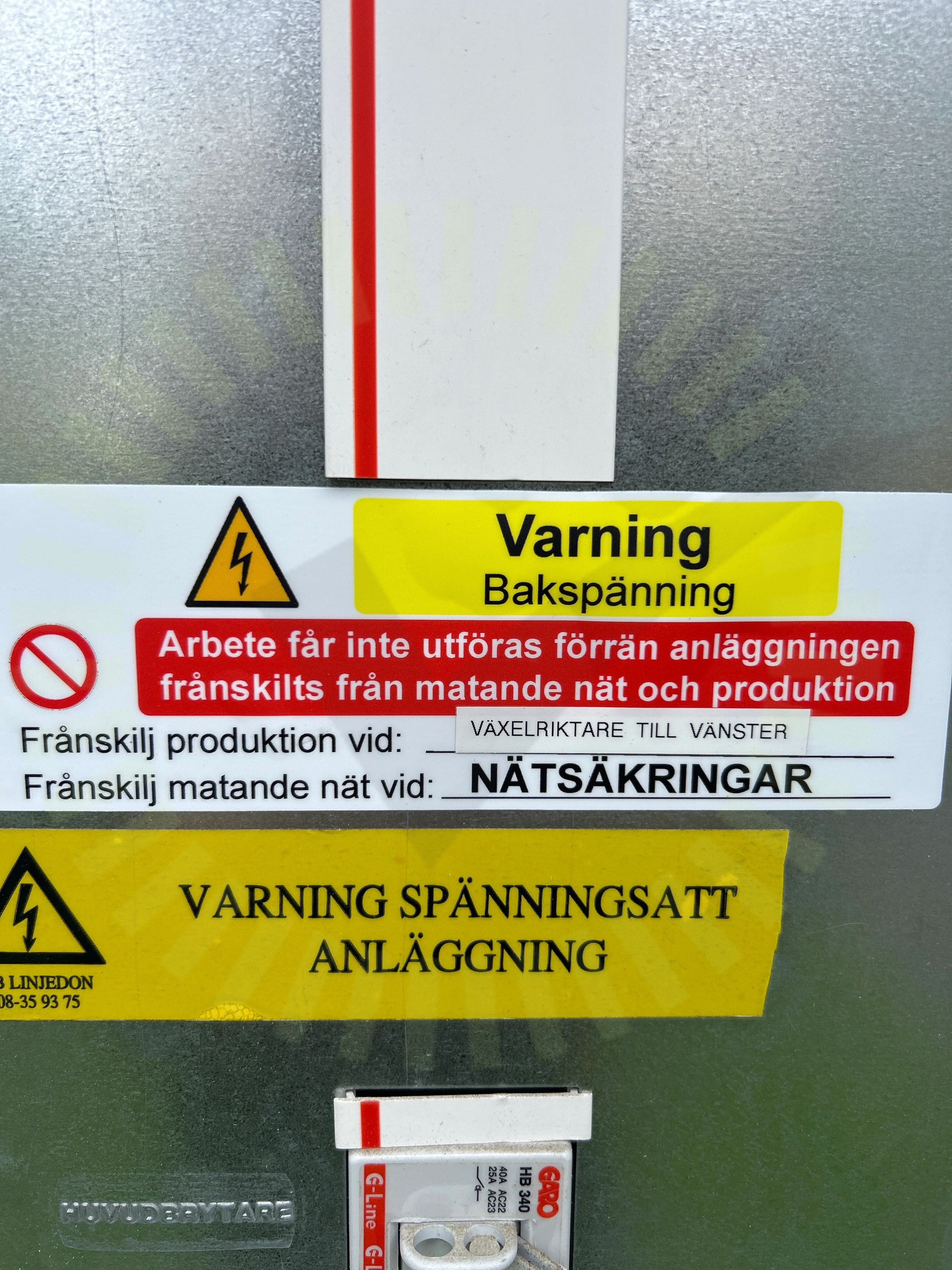 Missvisande varselmärkning