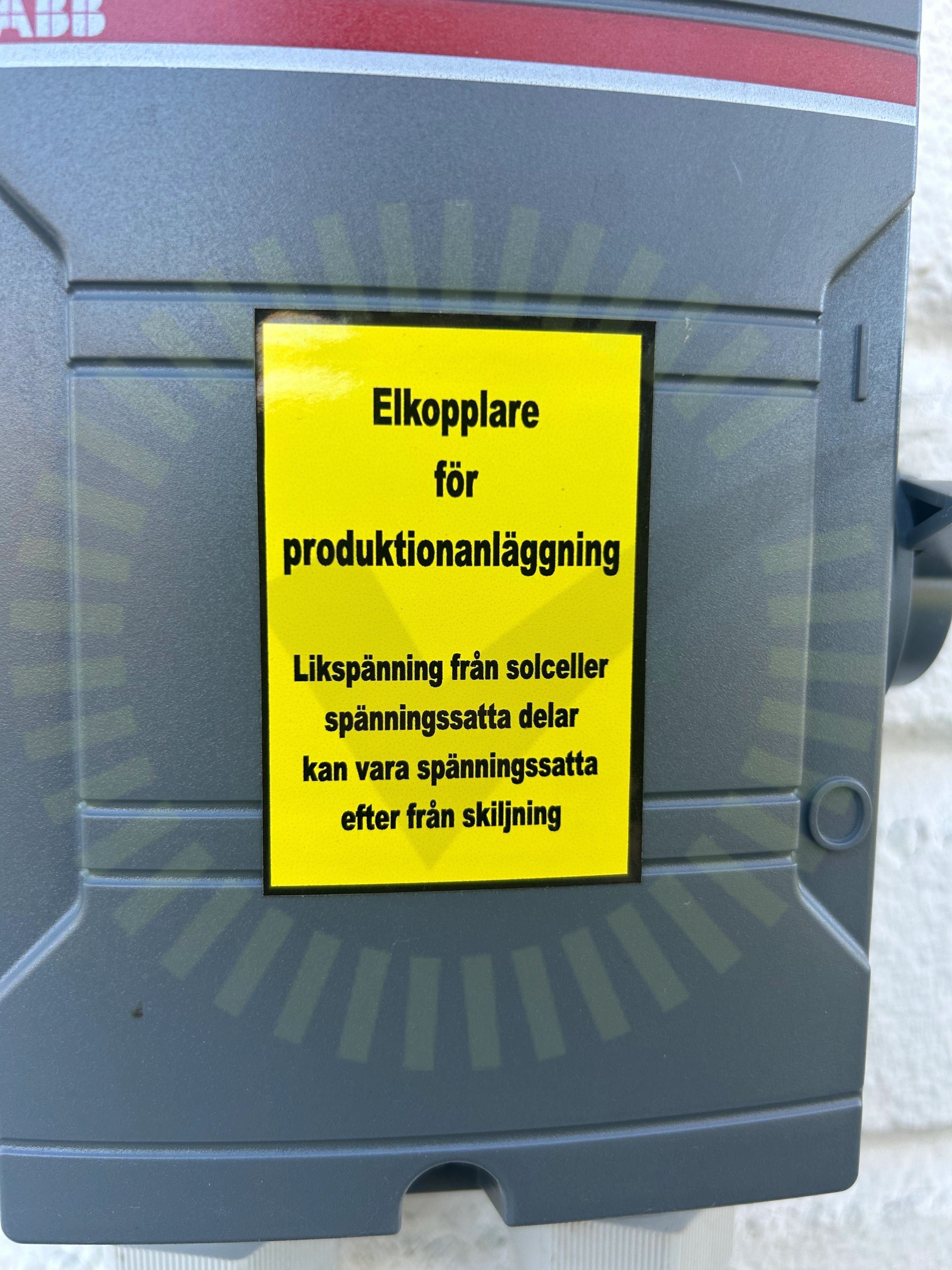 Missvisande varselmärkning