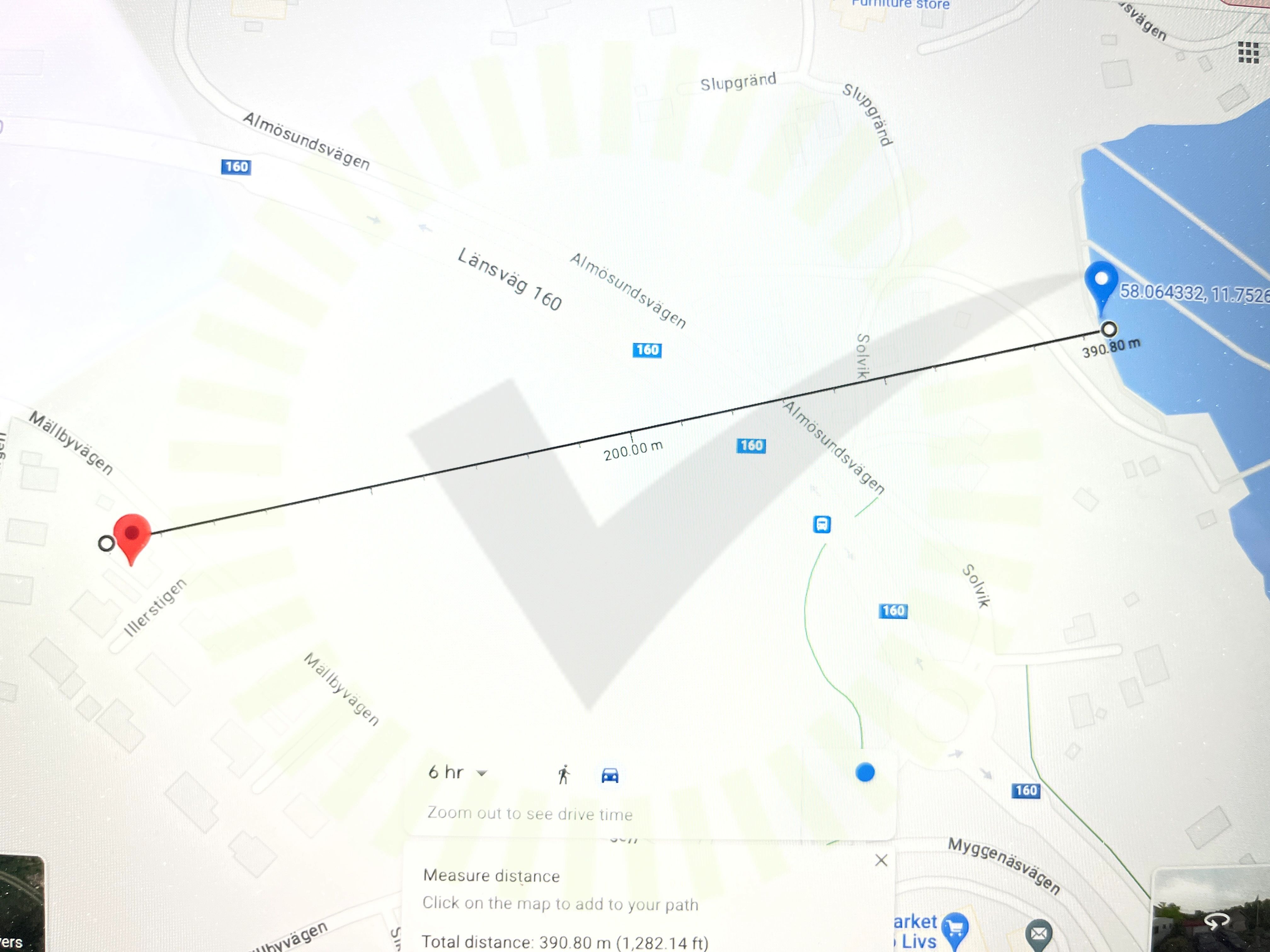 Avstånd till hav