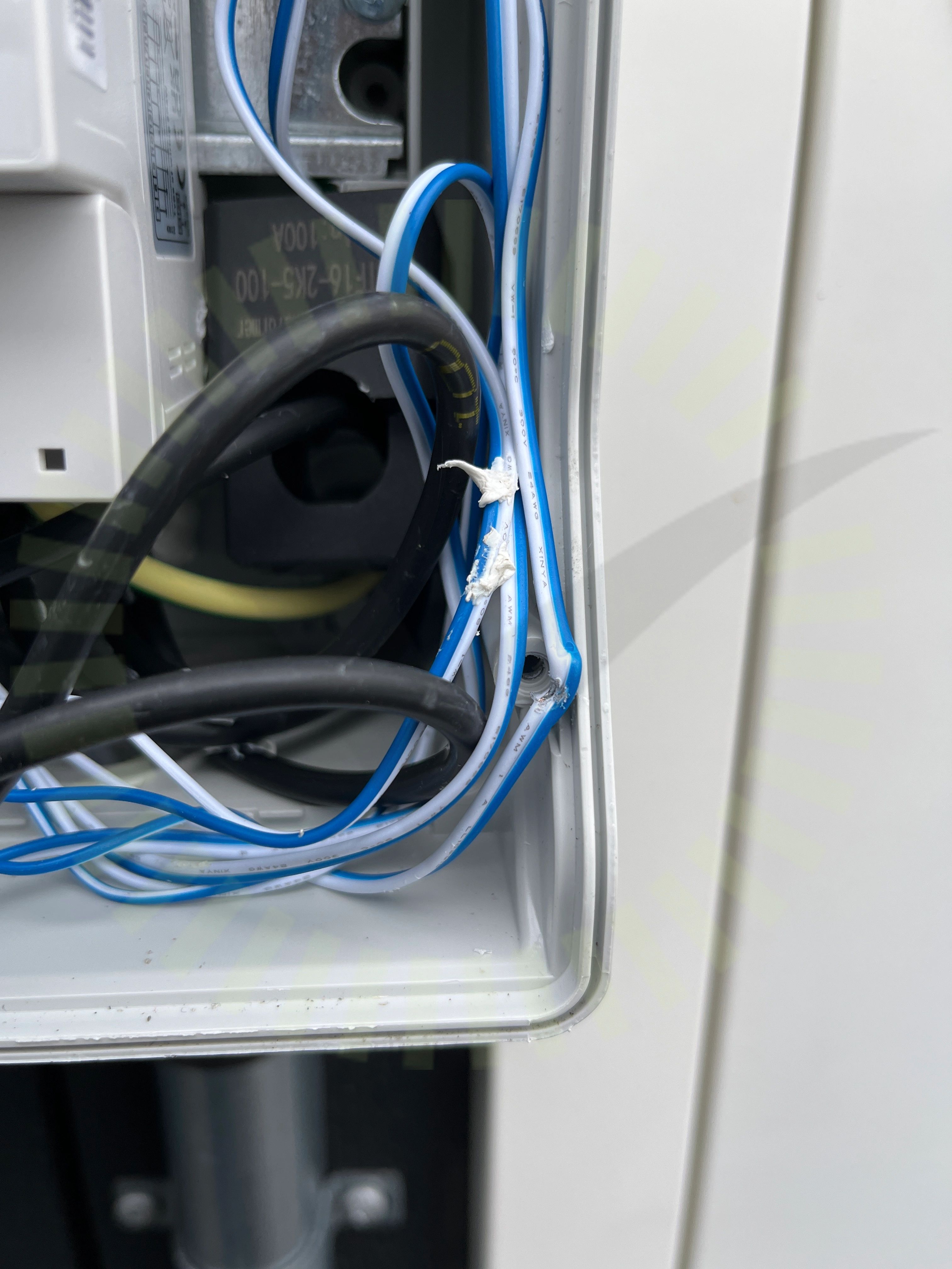Skadat kabel