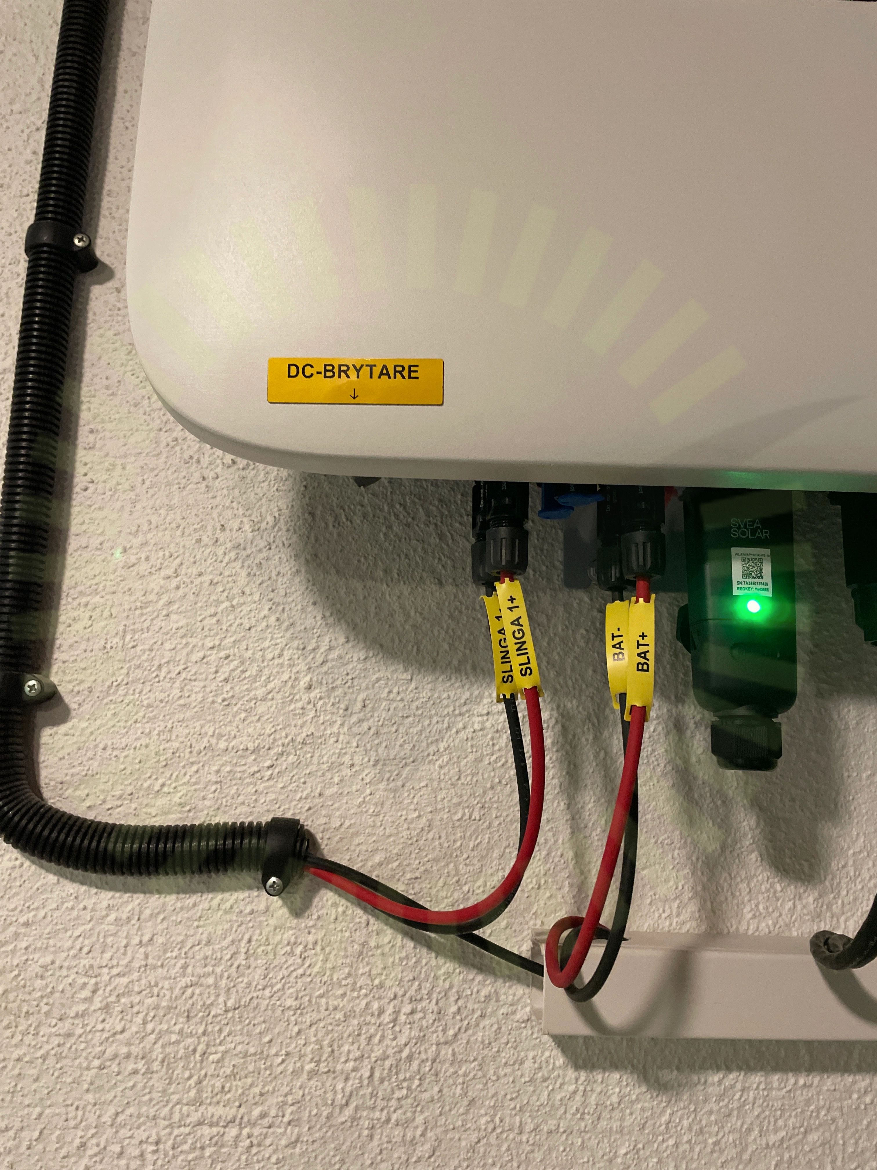 Varning för likspänning