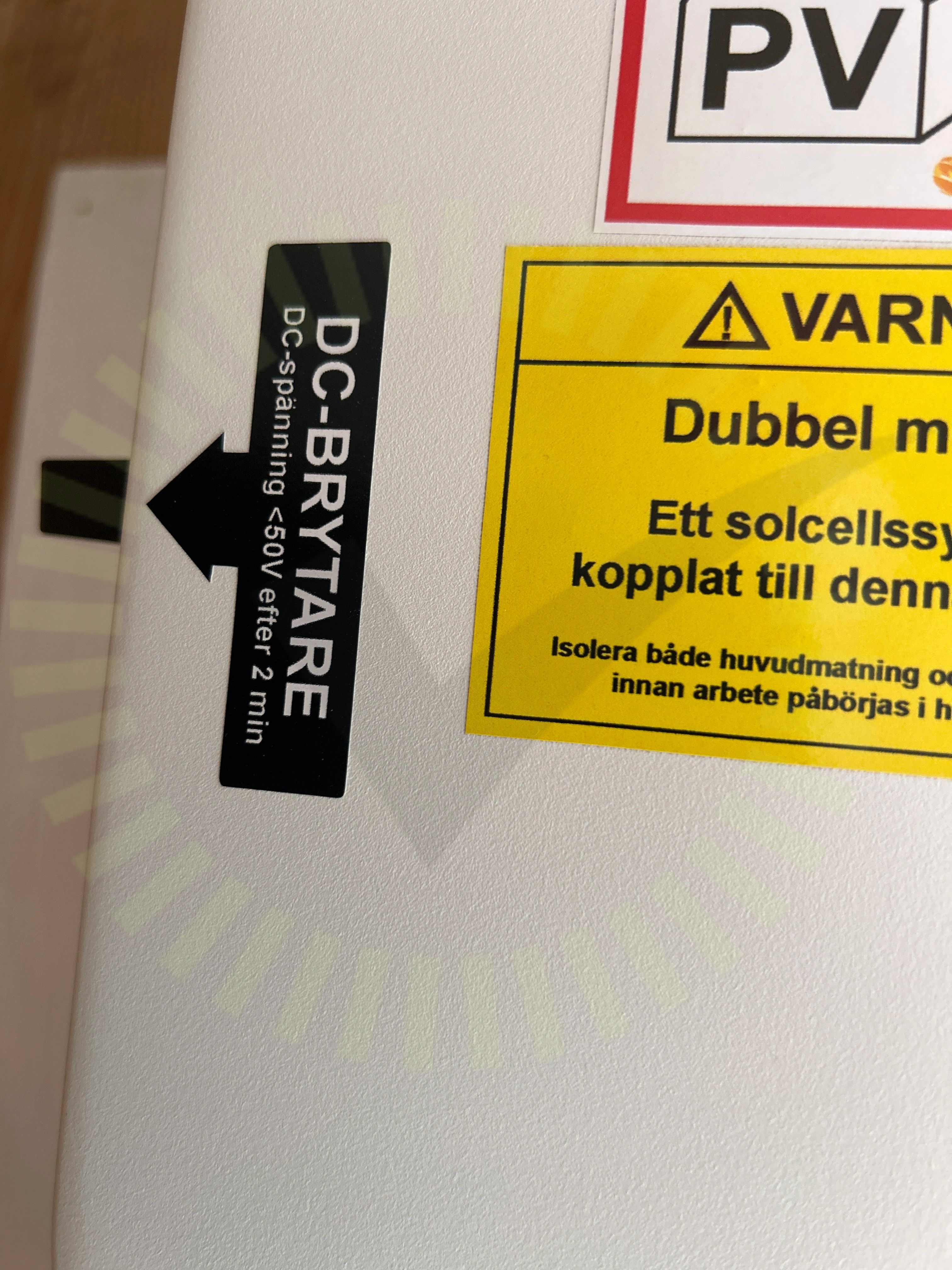 Missvisande varselmärkning