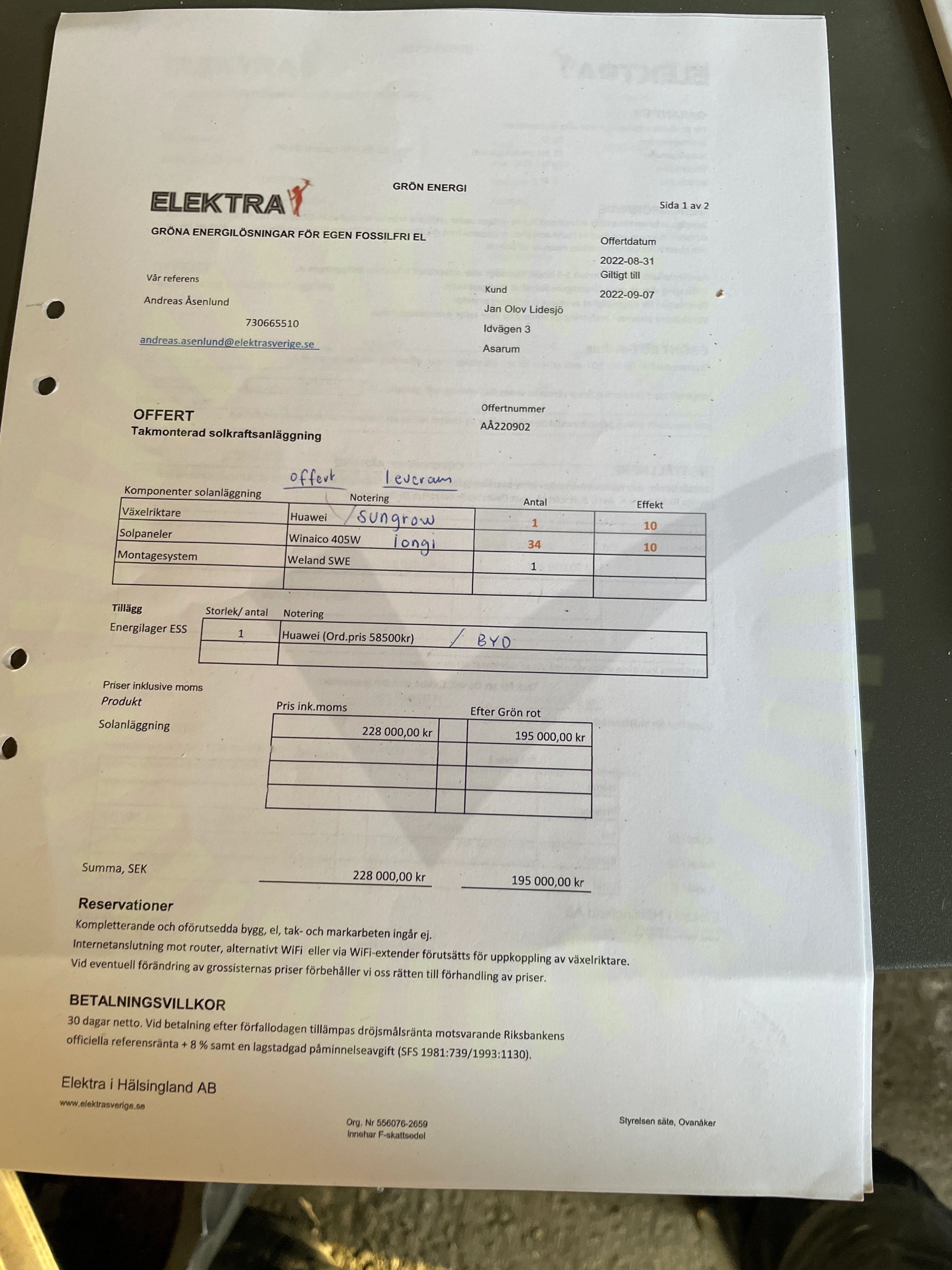 Offert