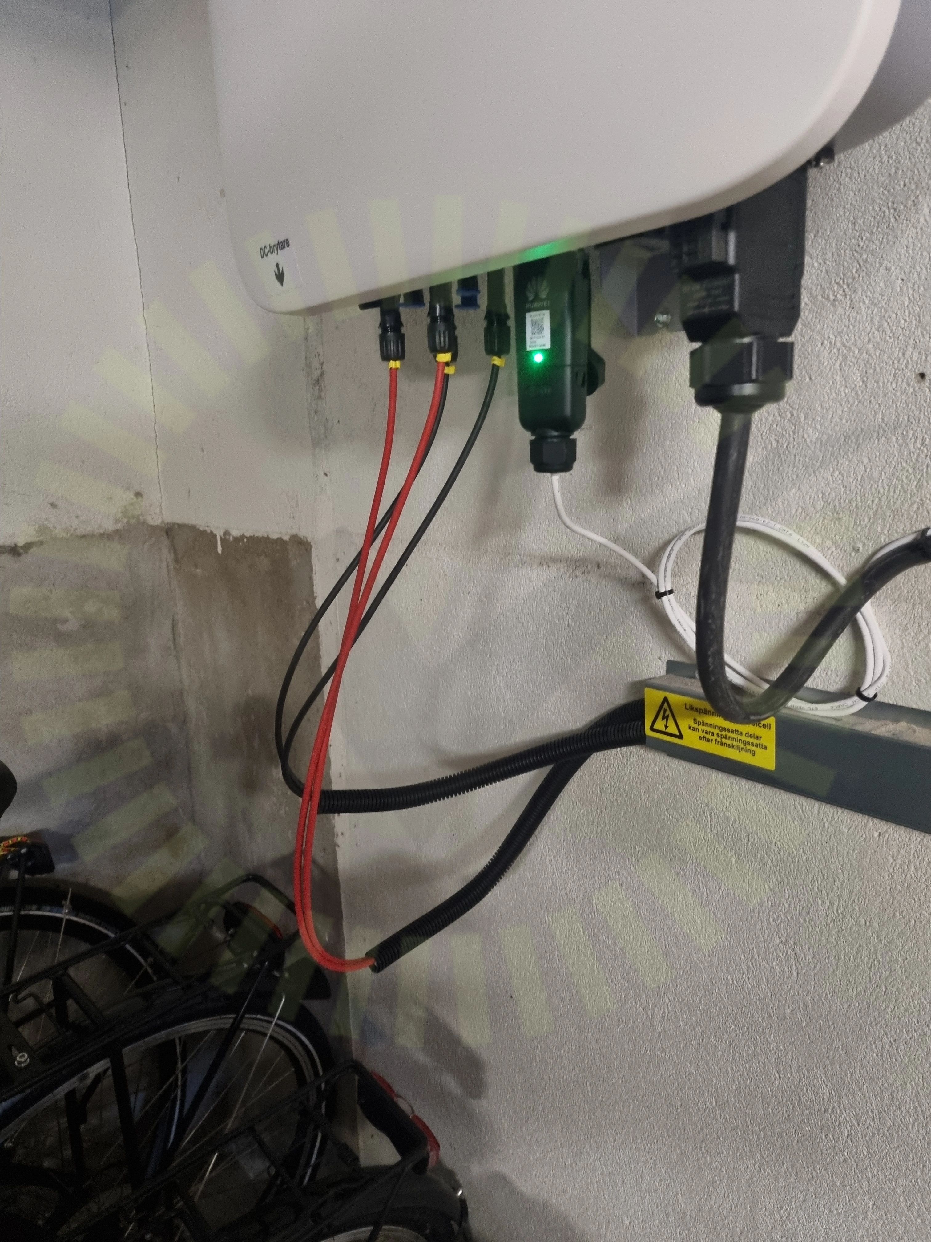 DC Kablage förläggning