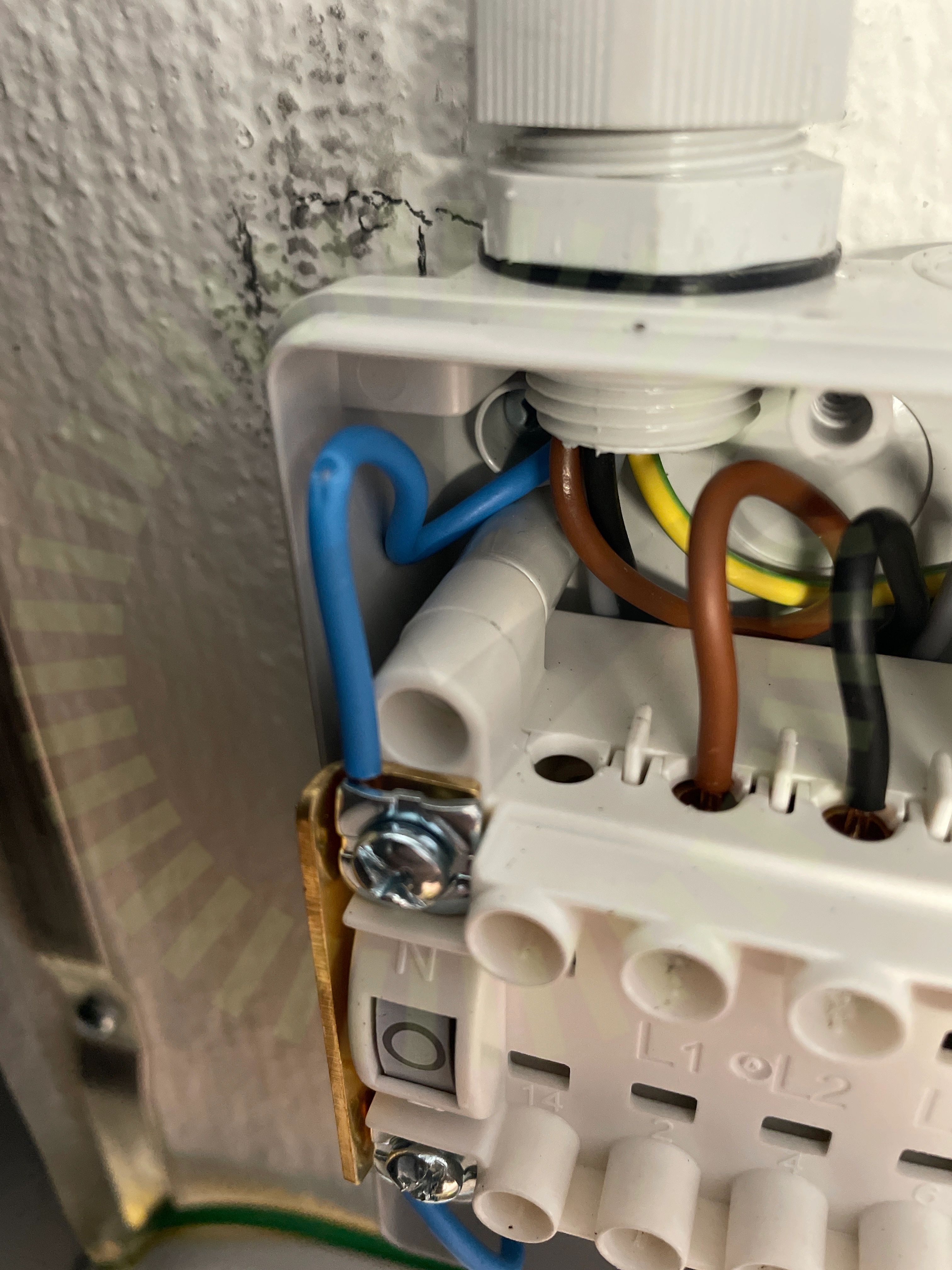 Skadad isolering ledare