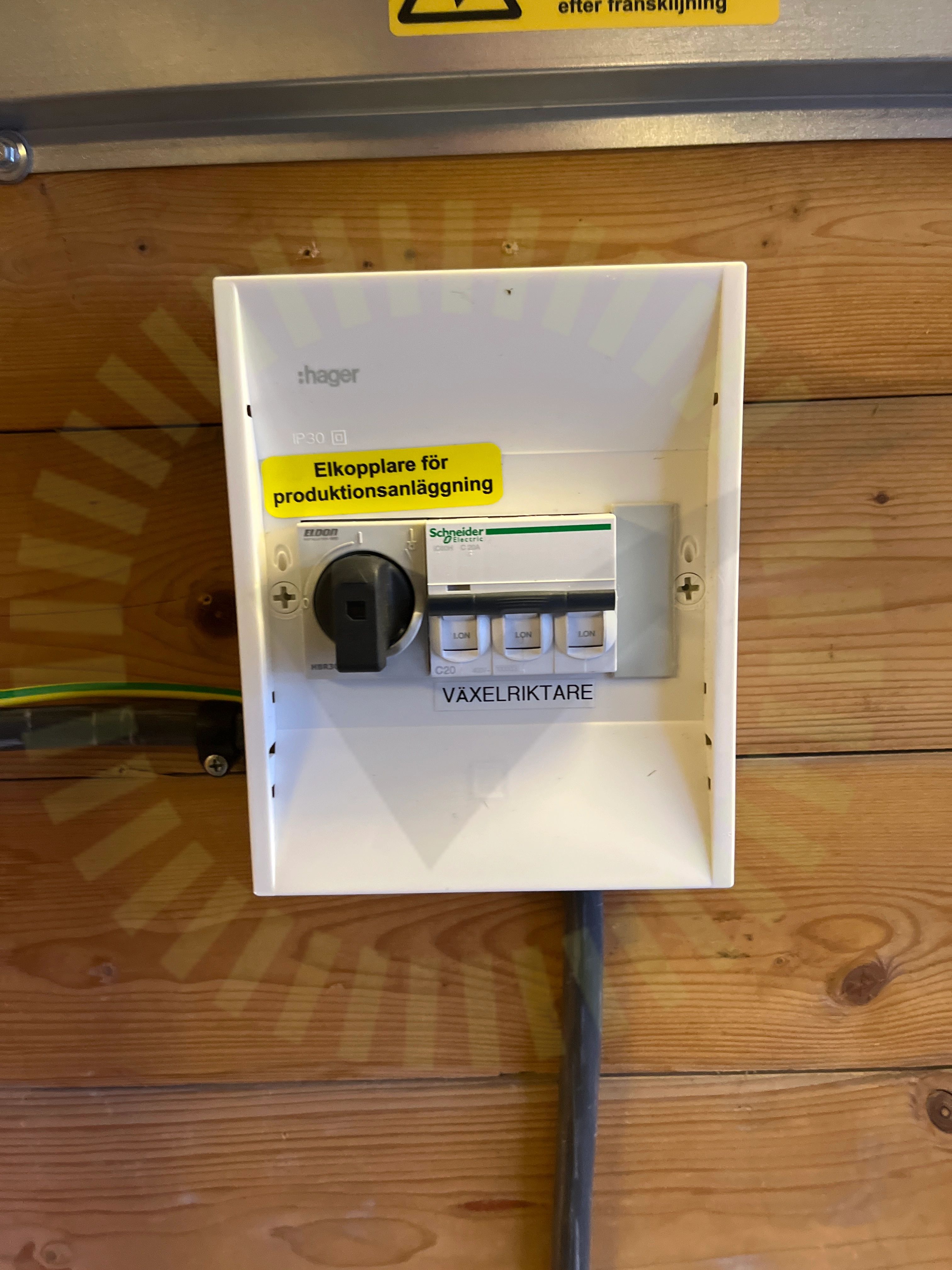 Varning för backspänning
