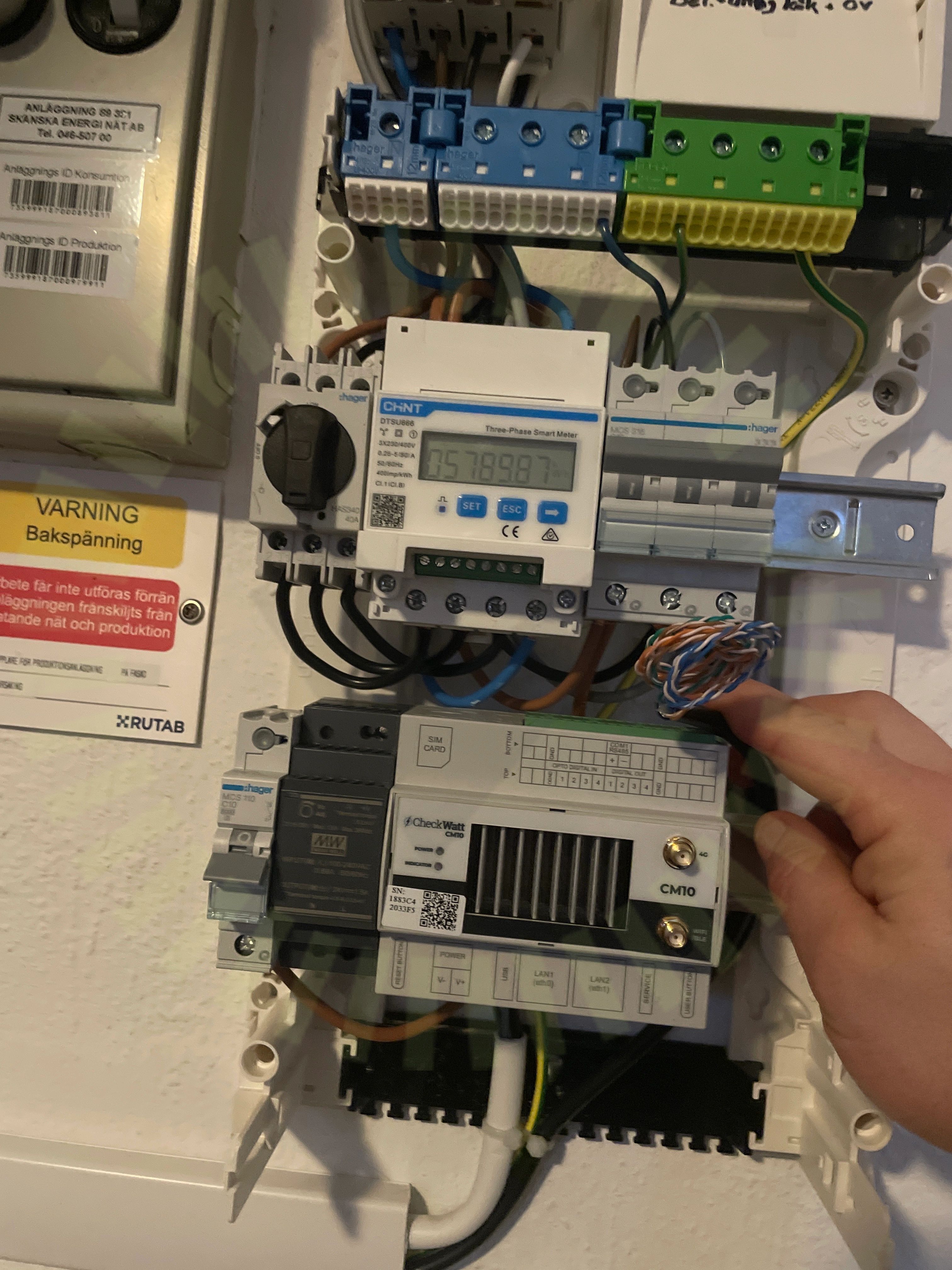 Signalkabel till växelriktaren