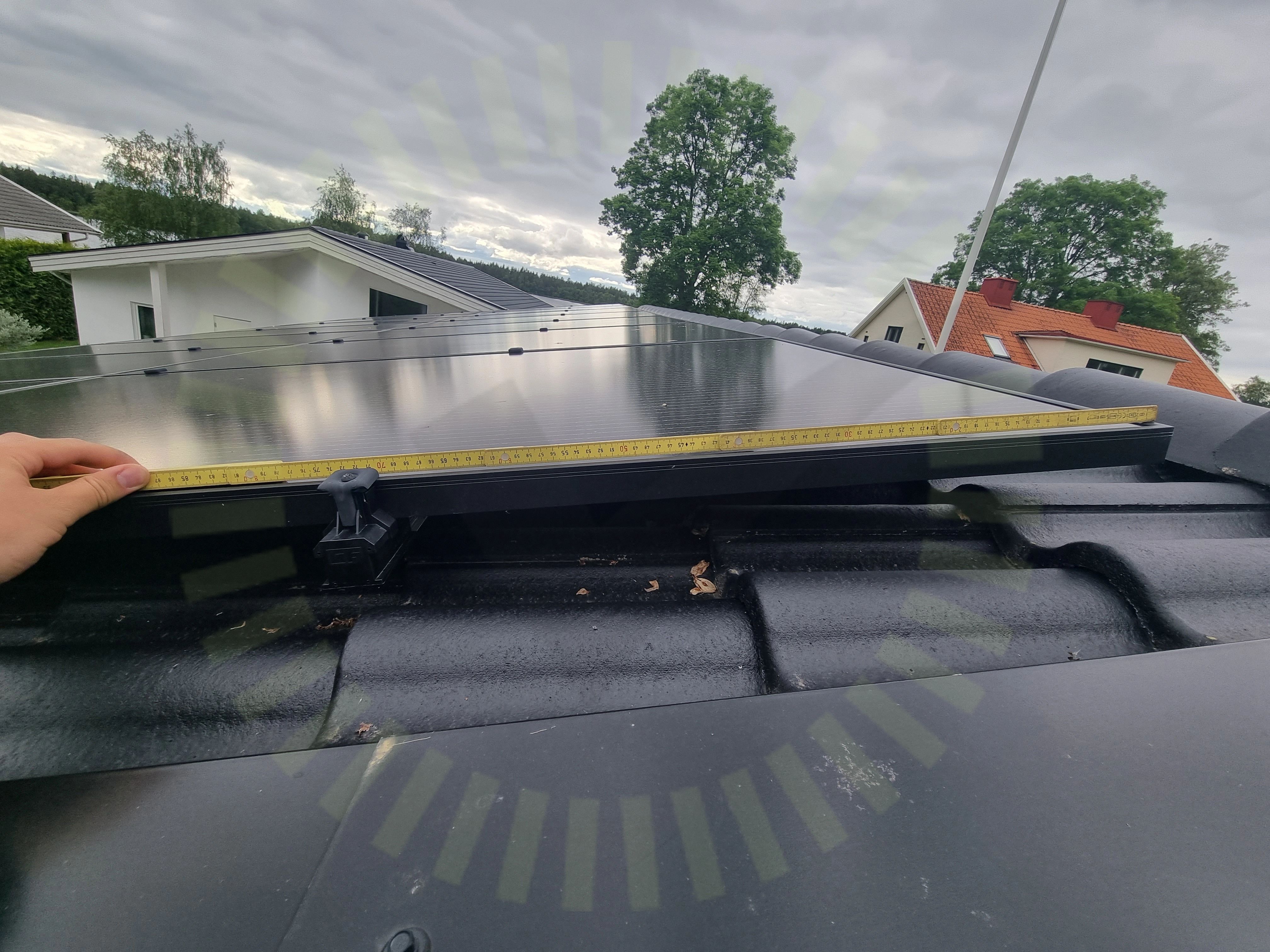 Solpaneler: Fästen: Placering