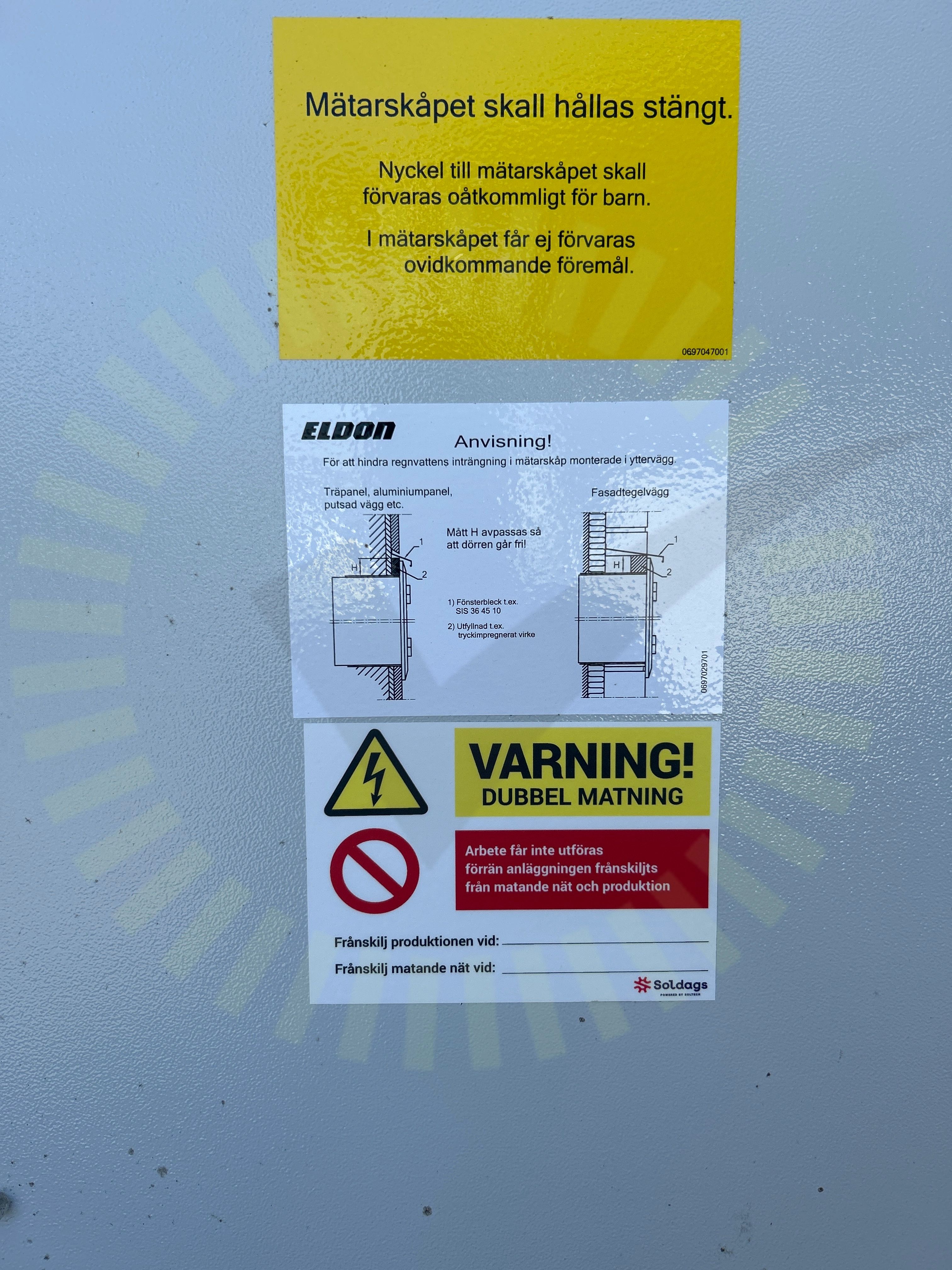 Varning för backspänning