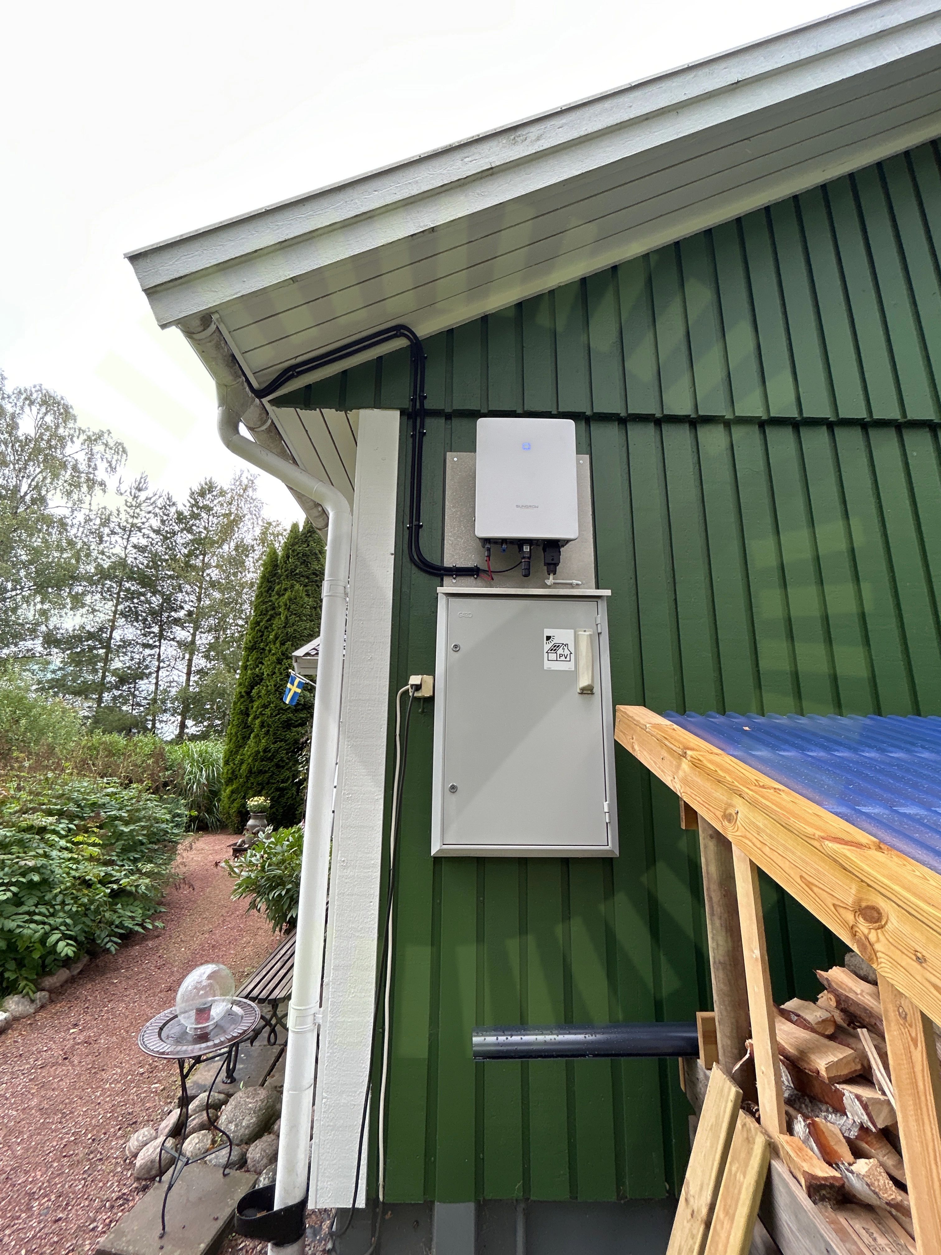 Varning för likspänning