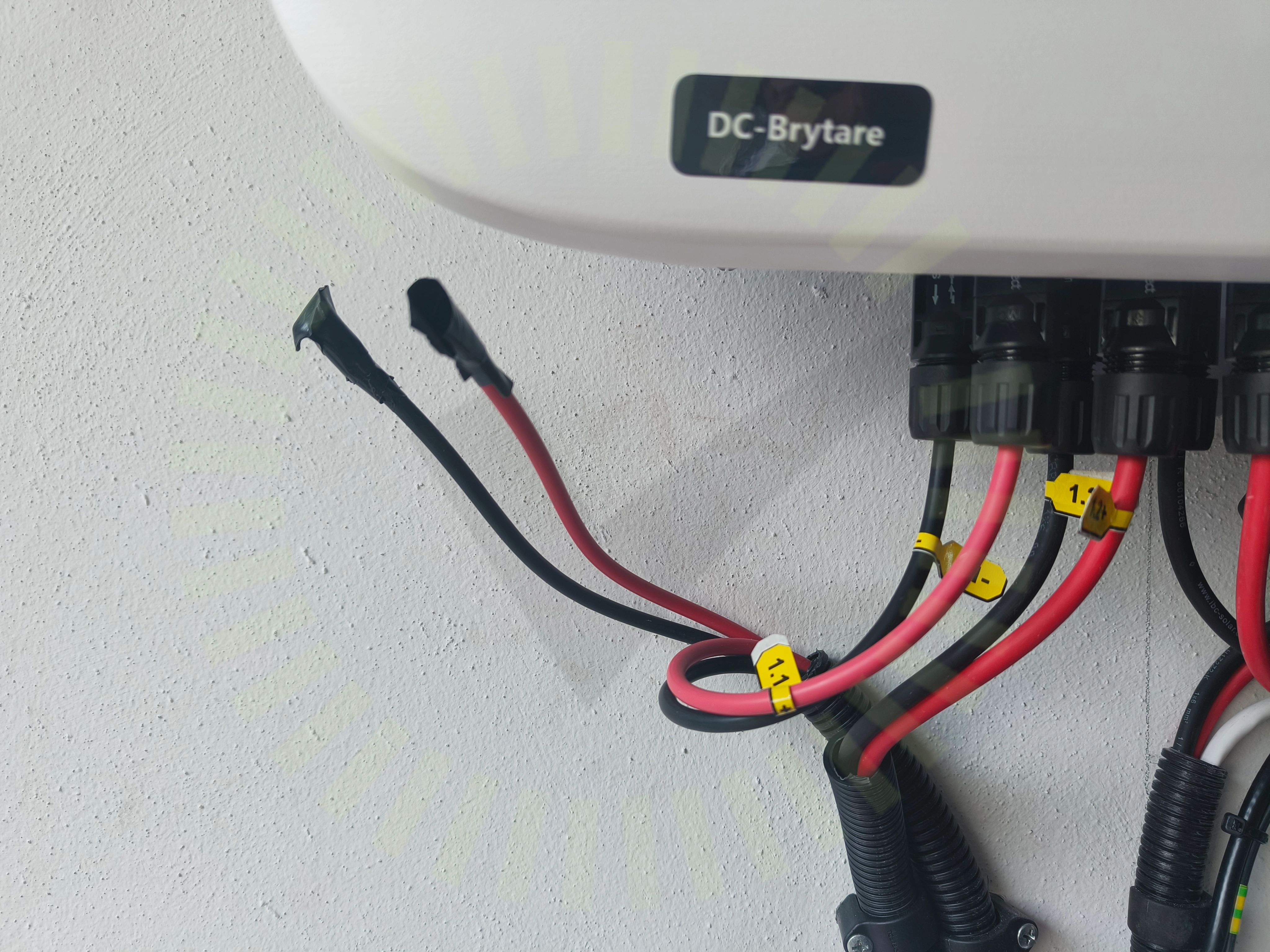 DC Kablage förläggning