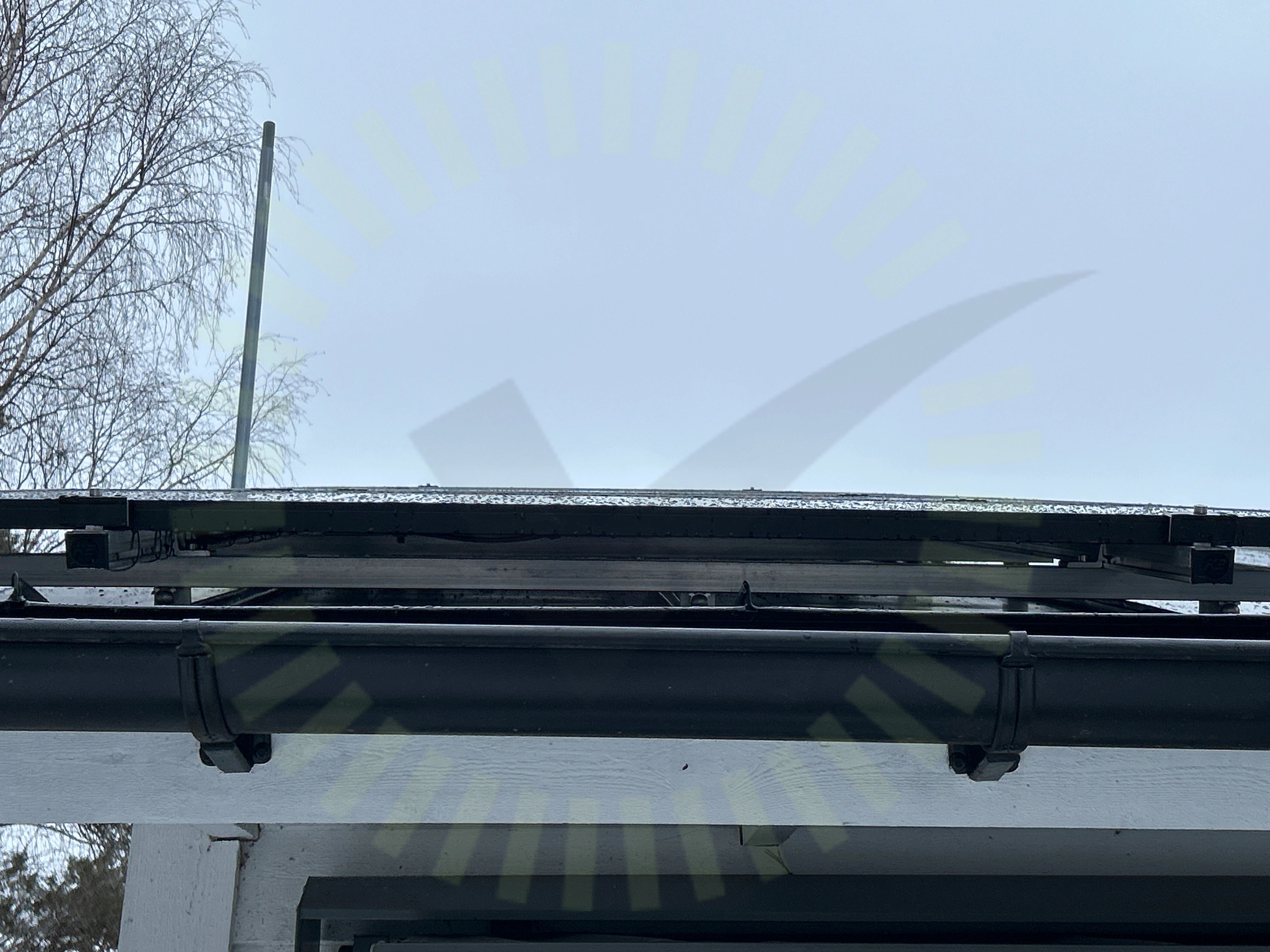 Skenornas infästning korslager