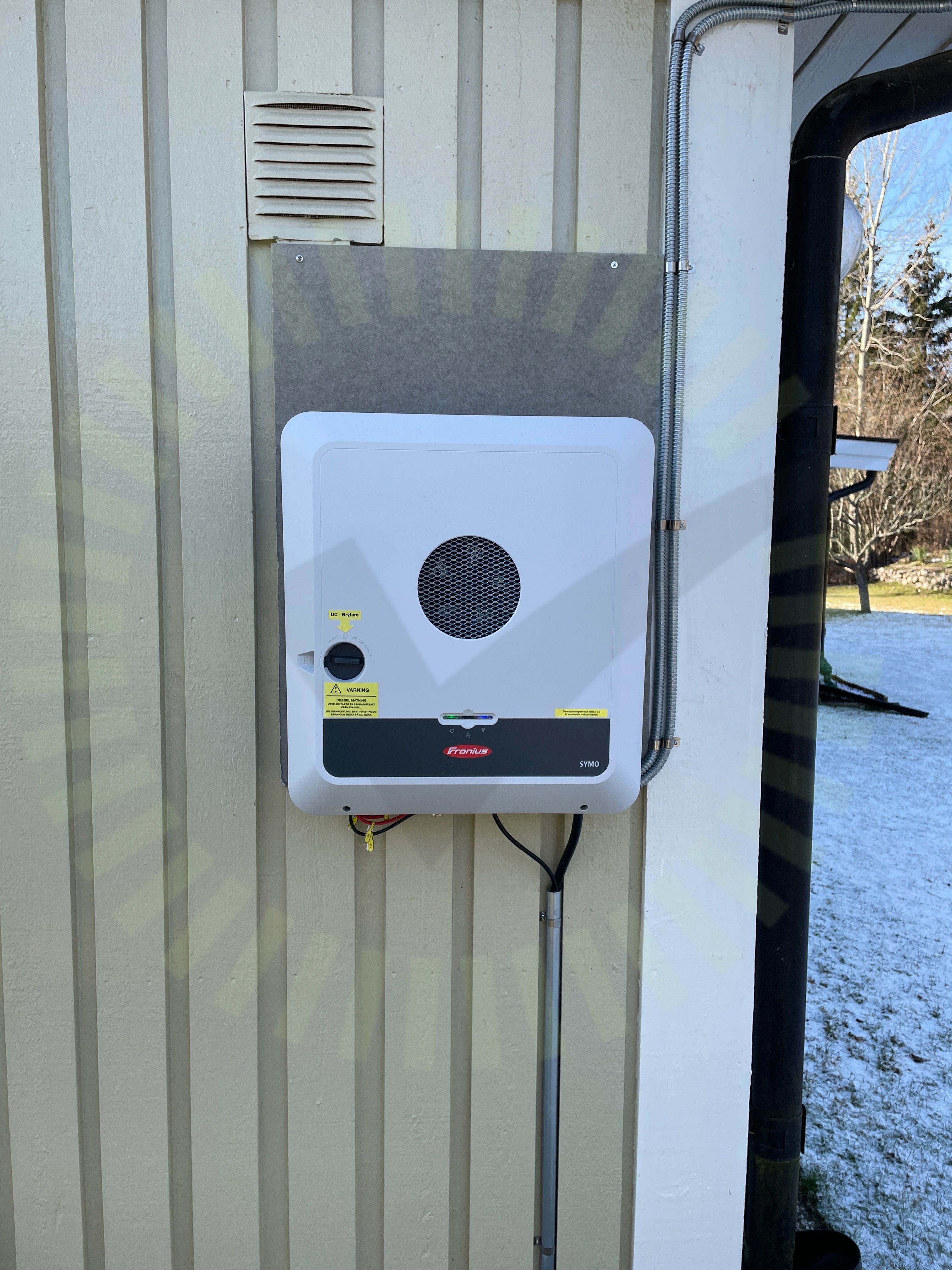 Varning för likspänning