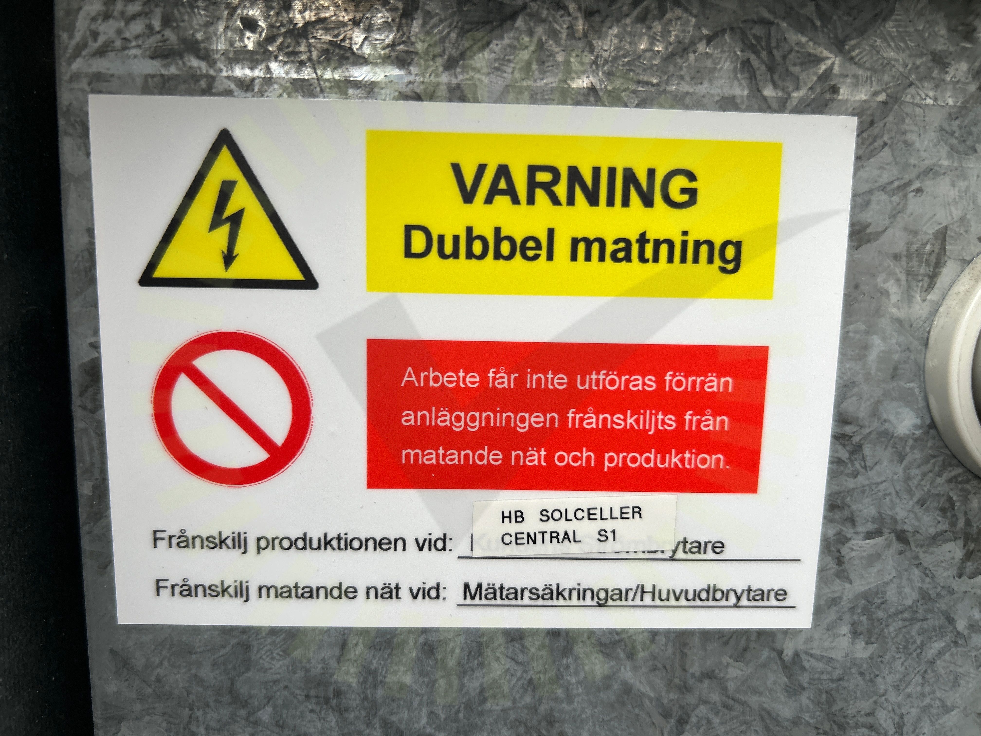 Missvisande varselmärkning