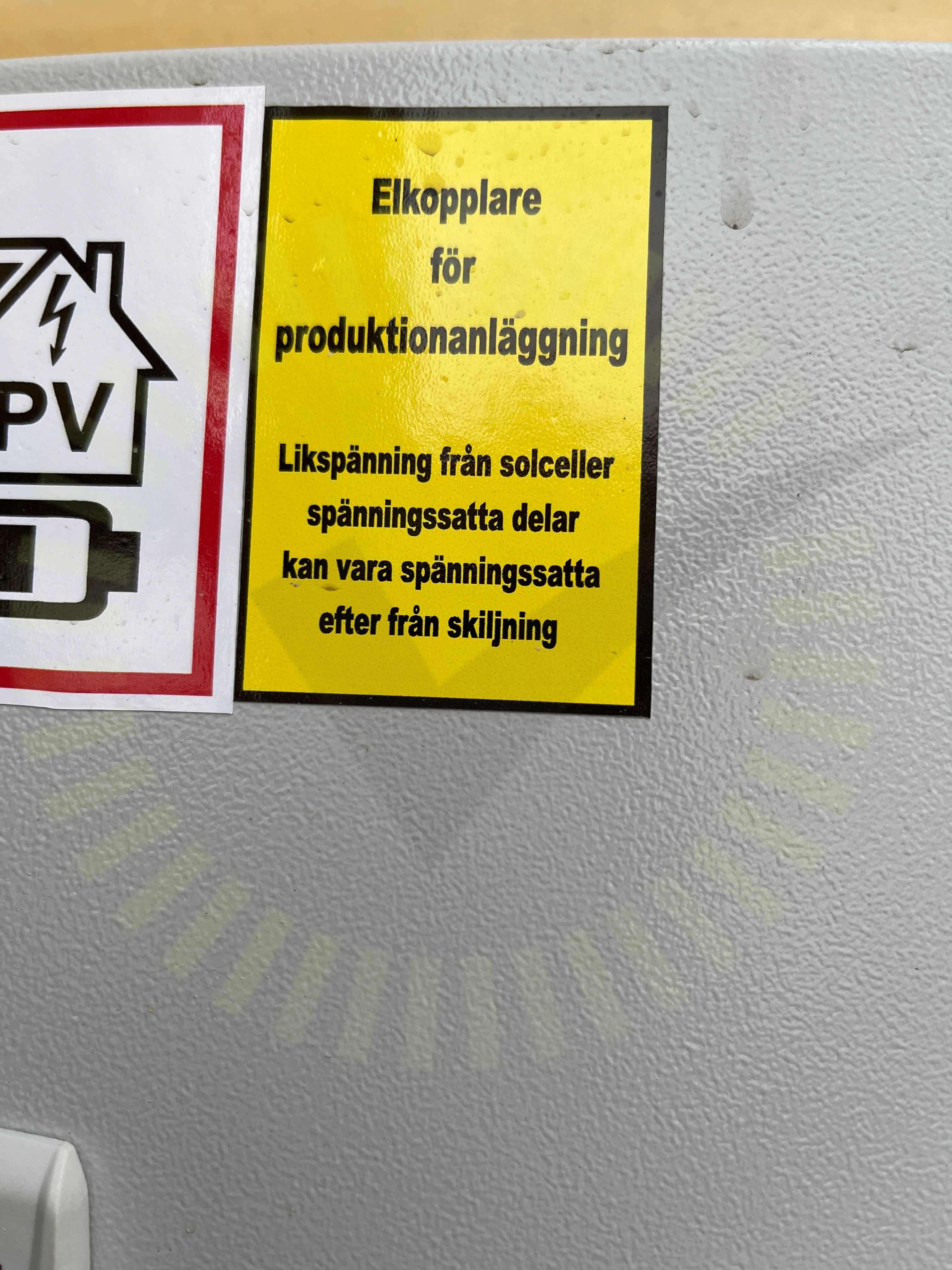 Missvisande varselmärkning