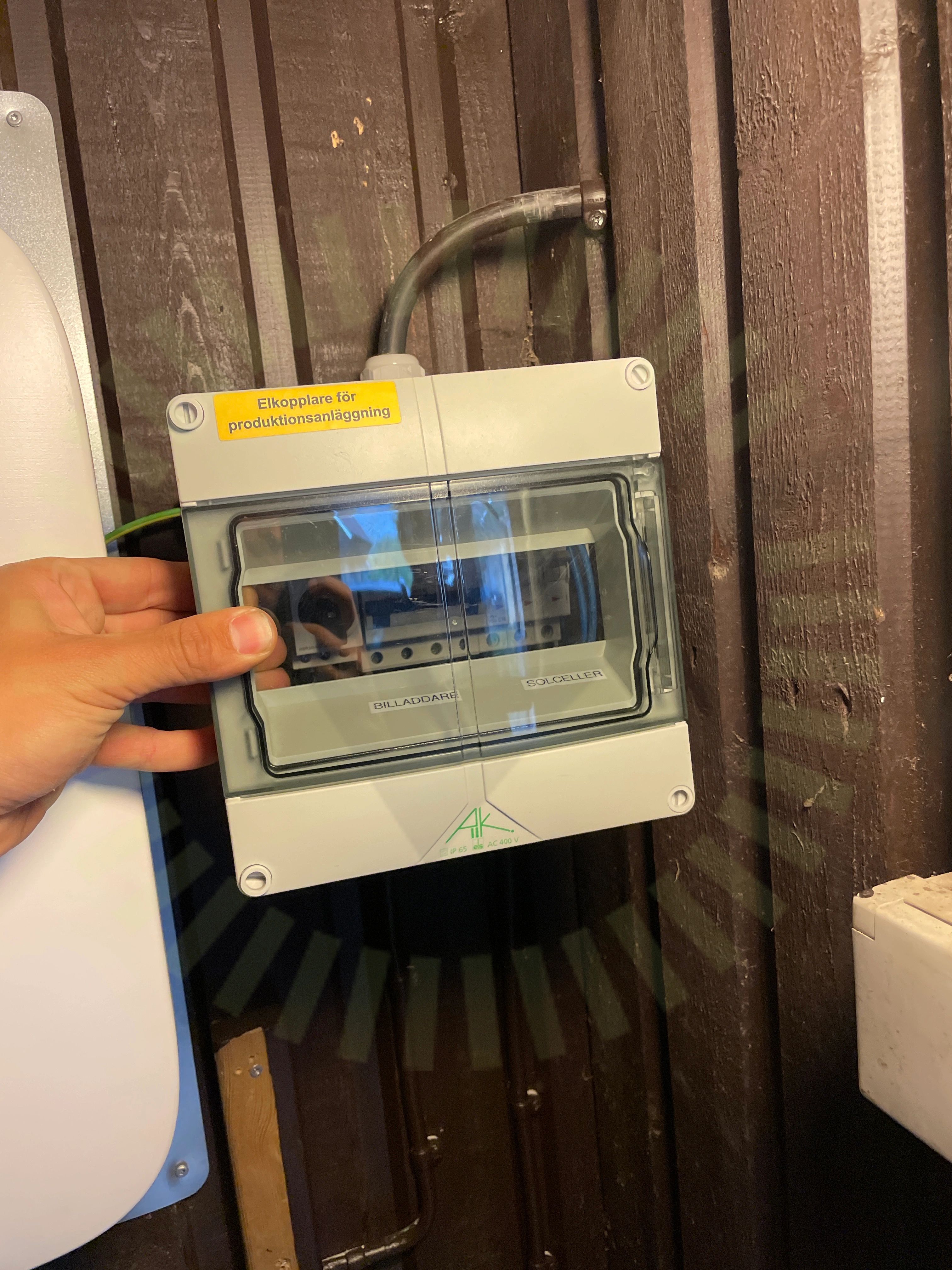 Varning för backspänning