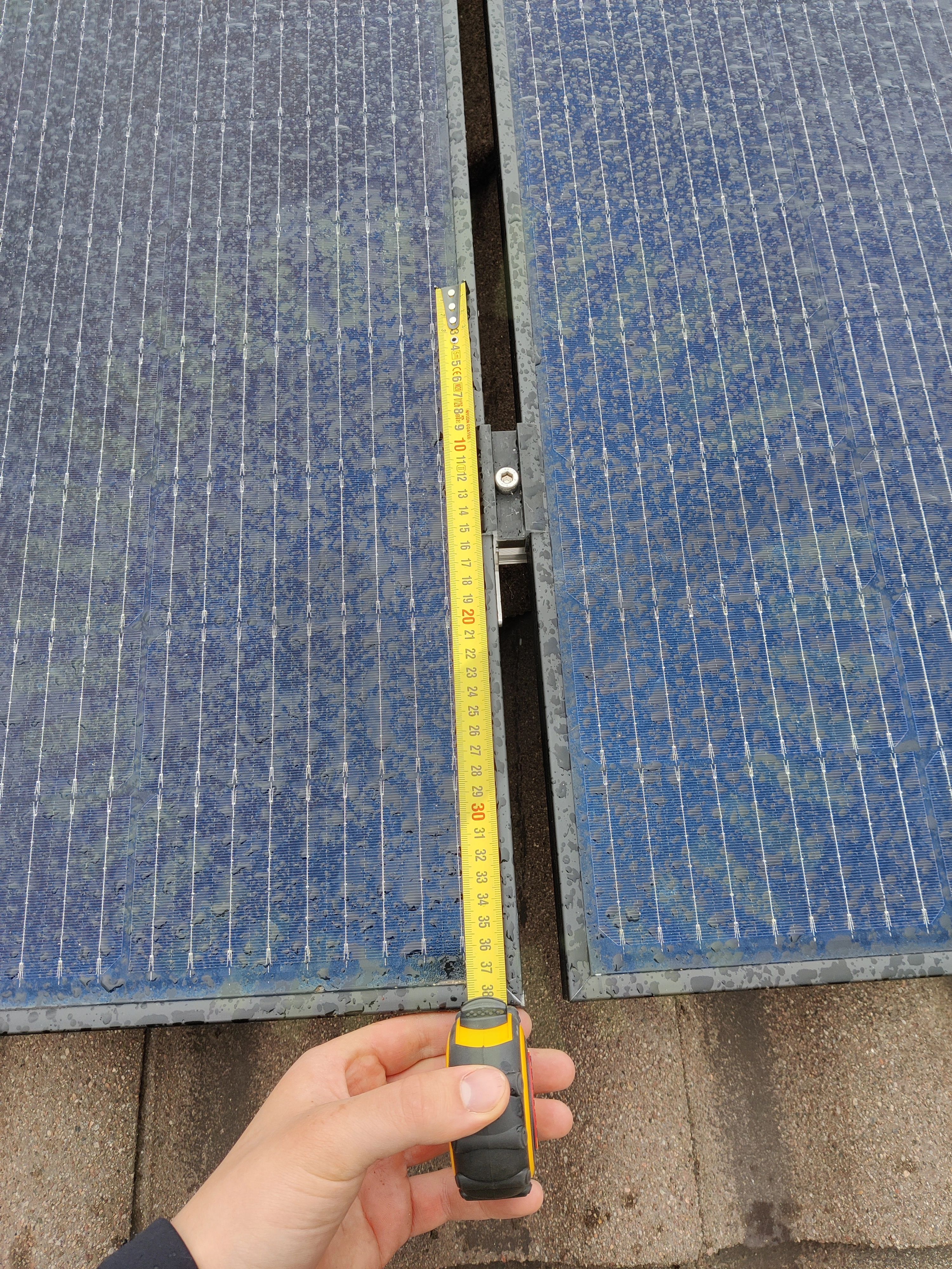 Solpaneler: Fästenas placering