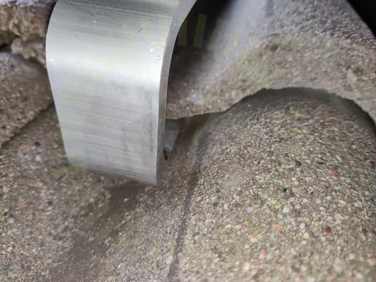 Betongkrok: Avstånd panna