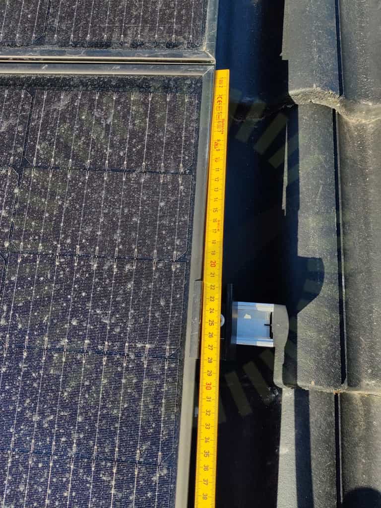 Solpaneler: Fästenas placering