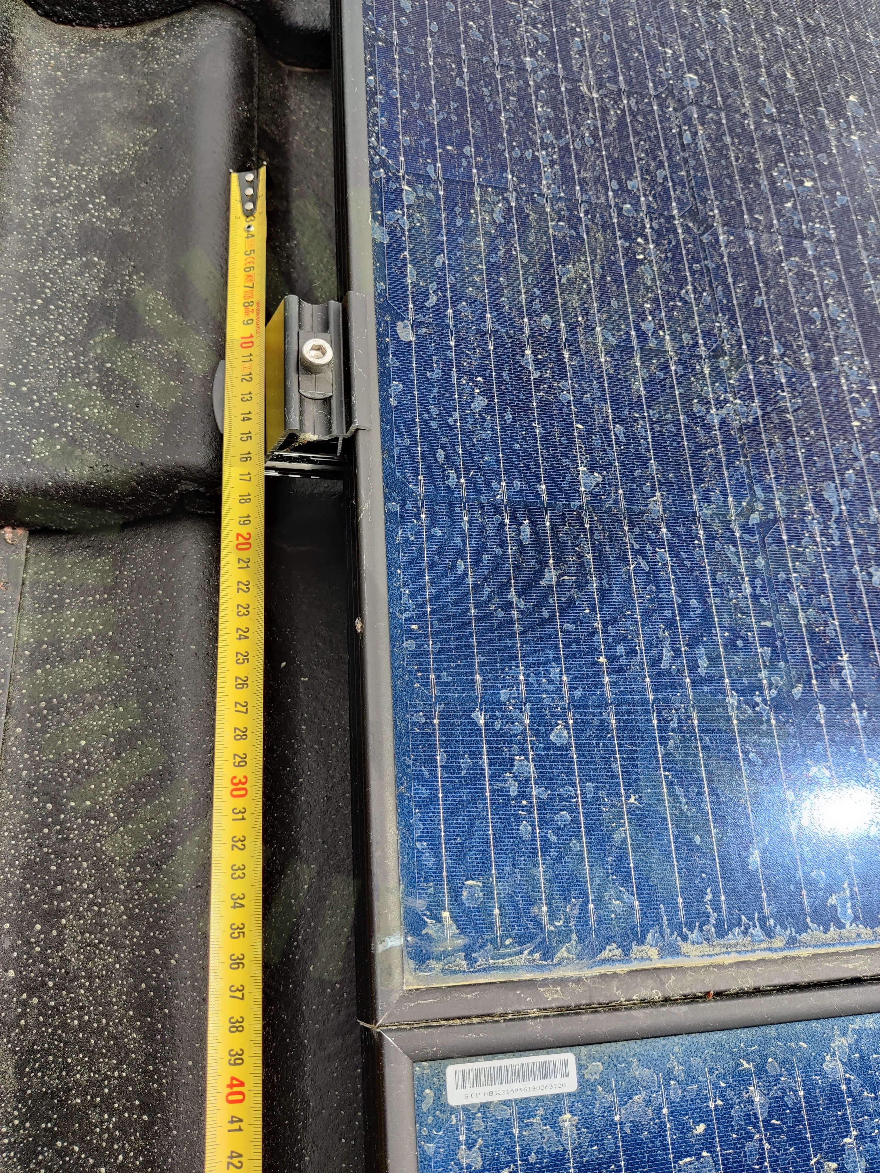 Solpaneler: Fästenas placering
