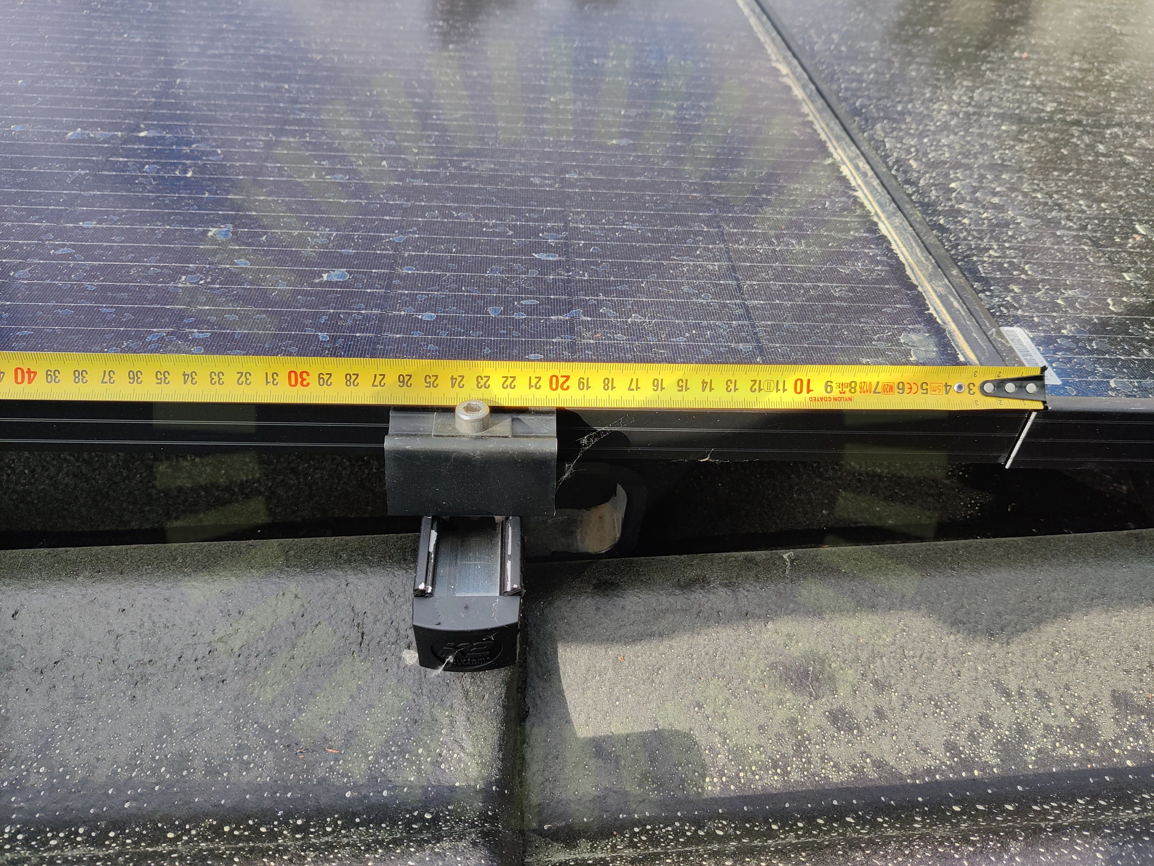 Solpaneler: Fästenas placering