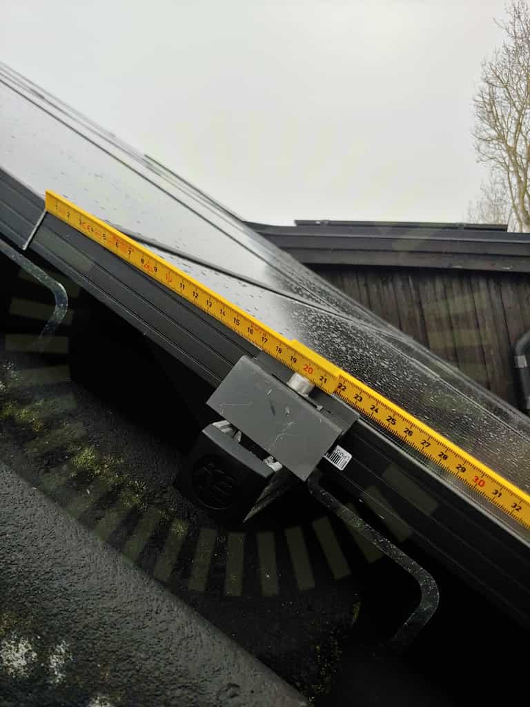 Solpaneler: Fästenas placering